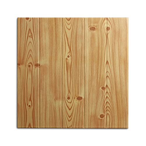 Decosa Deckenplatten ATHEN in Kiefer Dekor - 80 Platten = 20 m2 - Deckenpaneele in Holz Optik - Decken Paneele aus Styropor - 50 x 50 cm