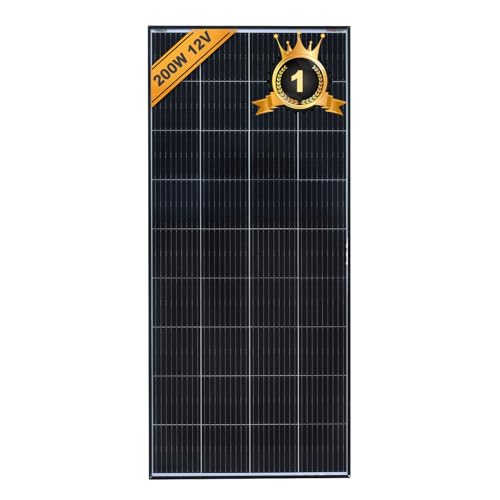 enjoy solar PERC Mono 200W 12V Solarpanel Solarmodul Photovoltaikmodul, Monokristalline Solarzelle PERC Technologie, ideal für Wohnmobil,...