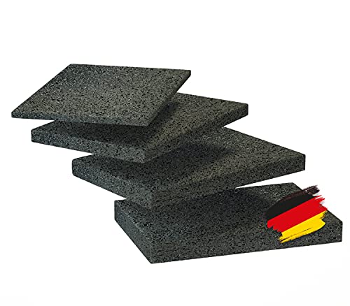 BAUHELD® Terrassenpads 90x60x 3mm [70 Stück] Hochwertige Bautenschutzmatte aus Gummi-Granulat [Made in Germany] Als Unterleg-Platten für...