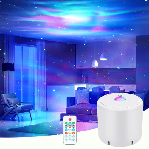 MHAZDZE LED Sternenhimmel Projektor Sternenlicht Projektor Galaxy Projektor Fernbedienung Timer Sternenprojektor,Projektor Nachtlicht für Kinder...