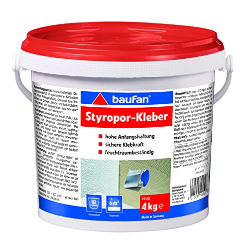 Baufan Styroporkleber 4 Kg Lösemittelfreier Bastelkleber